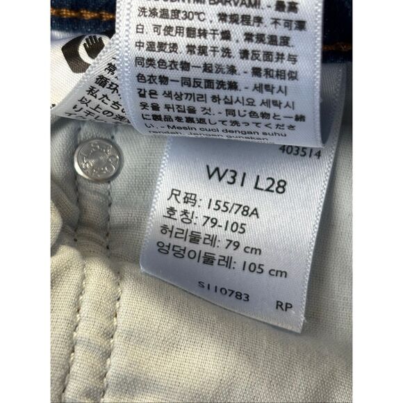 Levi’s wedgie straight high rise button fly jeans size 31 new - Picture 6 of 15